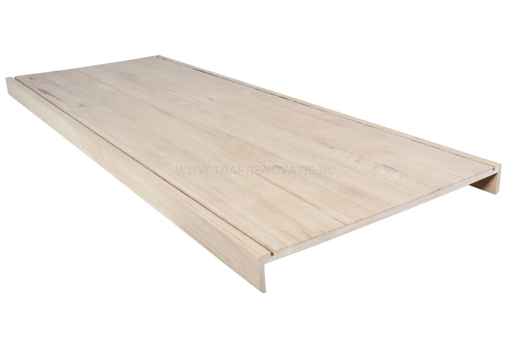 Dubbele Eiken Overzettrede 100X54Cm Met Anti-Slip