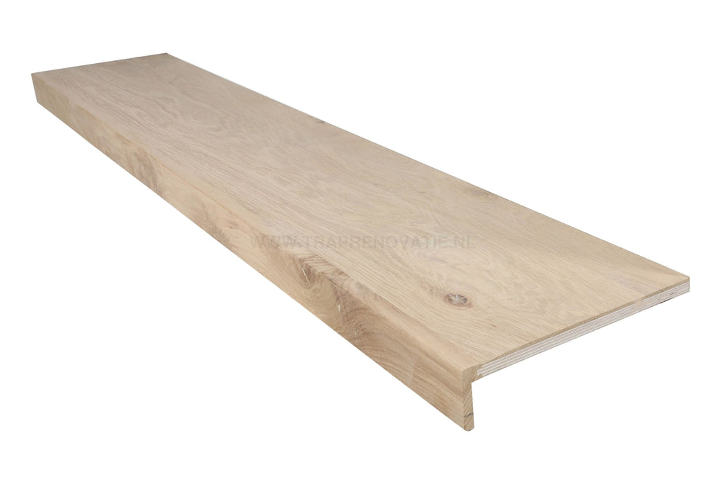 Enkele Eiken Overzettrede 100X26Cm Met Anti-Slip Geen Infrezing En Rubber