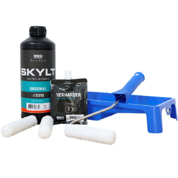 Skylt lak 5510 Original 1 L onzichtbare lak + professionele lak set