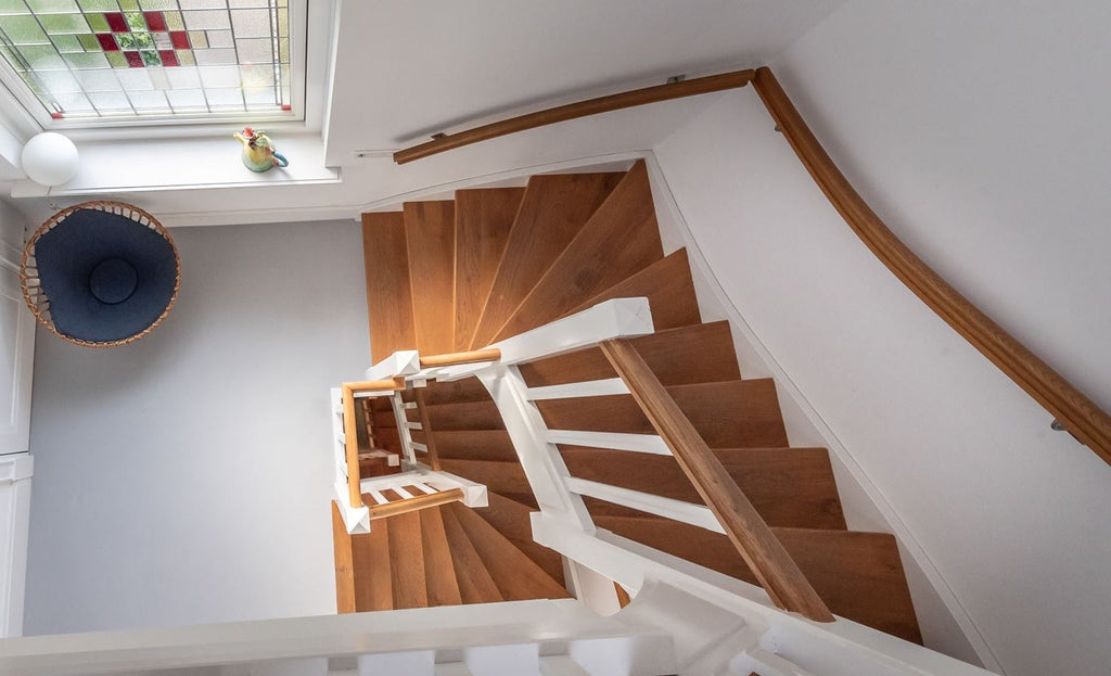 Eiken open trap recht doe-het-zelf pakket