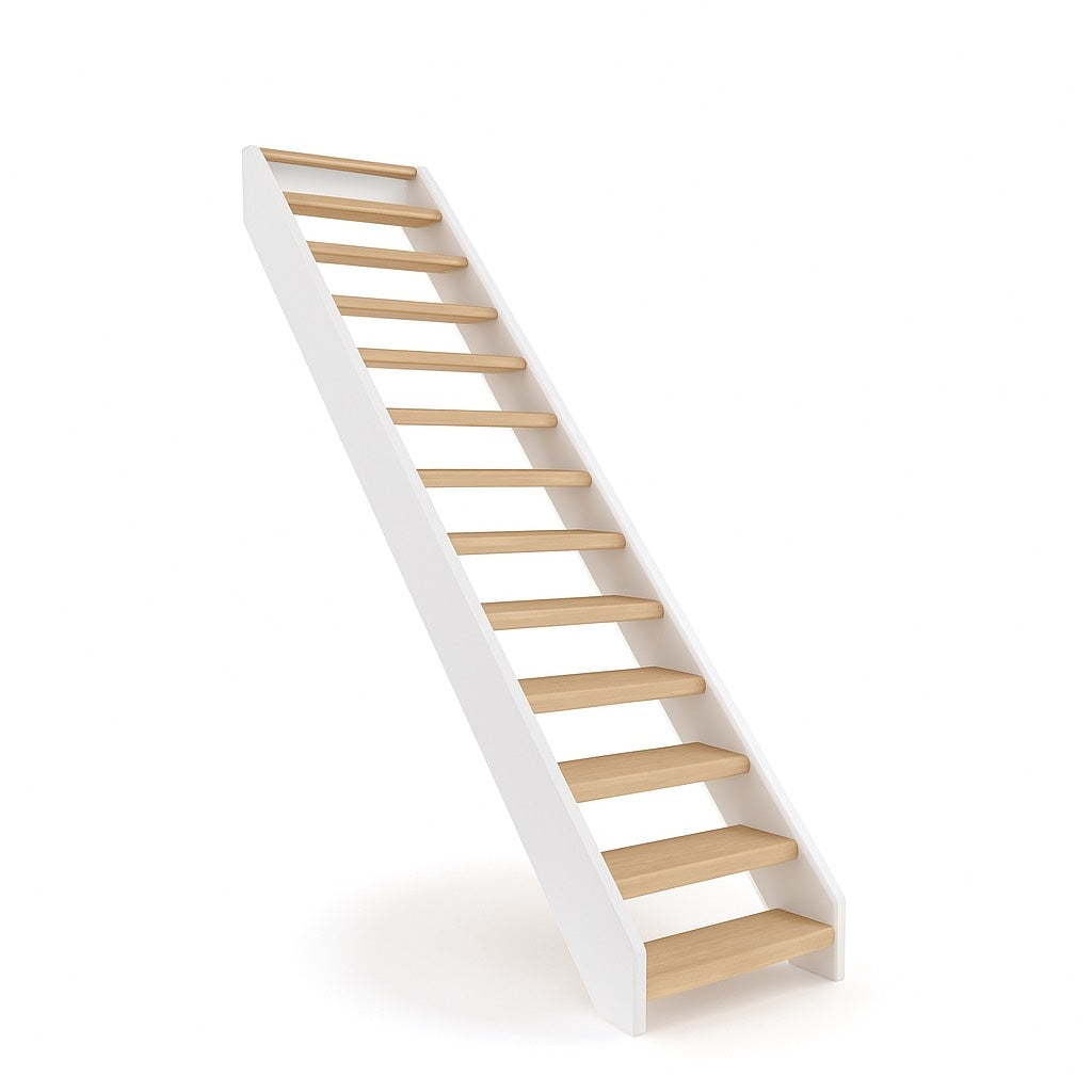 Eiken open trap recht doe-het-zelf pakket